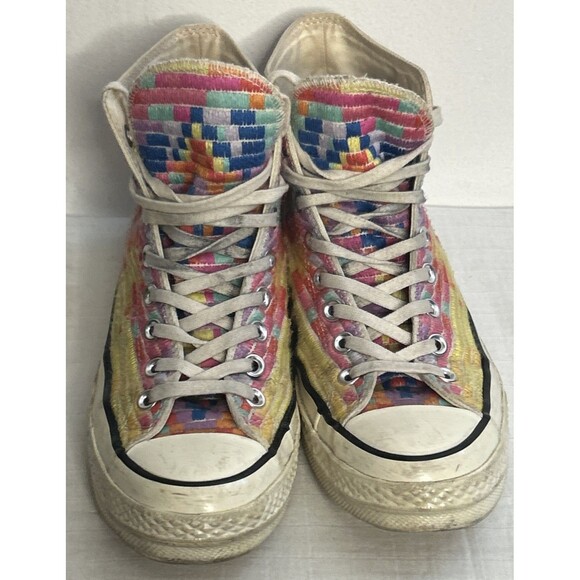 Mara Hoffman x Chuck Taylor Converse All Star Hi 70 Men's 7 Woman's 9 Multicolor - Picture 4 of 7